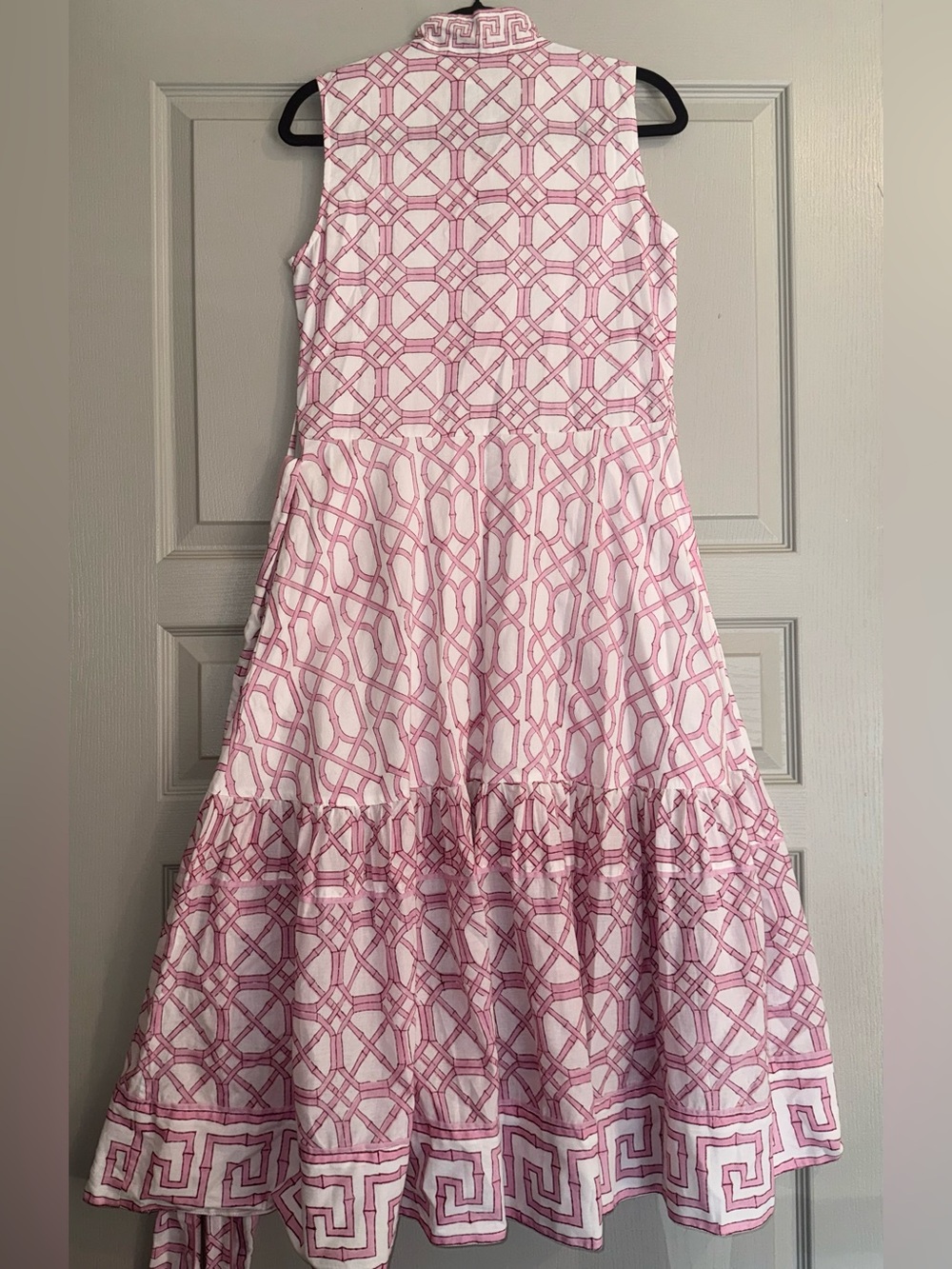 Sleeveless SUE SARTOR Flounce | Hibiscus Bamboo - Picture 6 of 11